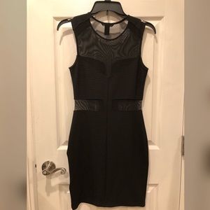 H&M Black Dress with sheer cut outs.